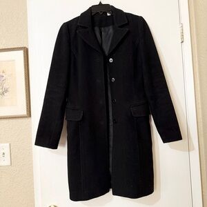 Black vintage wool coat